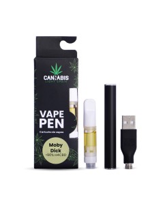 CBD Vape Pen + Cartucho H4CBD Moby Dick 85% Cannabinoides