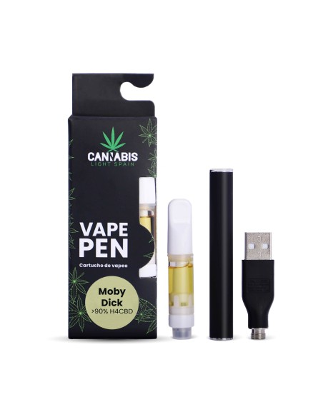 CBD Vape Pen + Cartucho H4CBD Moby Dick 85% Cannabinoides