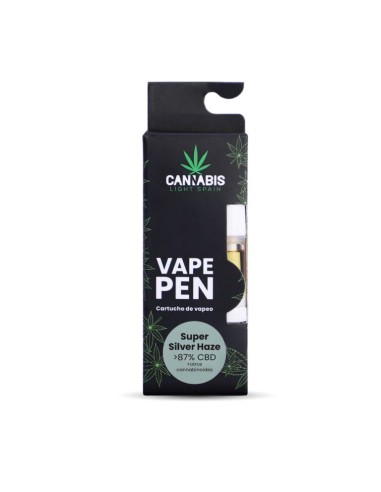 Cartucho CBD Super Silver Haze 85% Cannabinoides