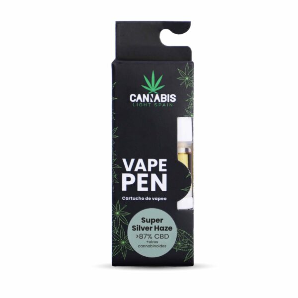 CBD Vape Pen + Cartucho CBD Super Silver Haze 85% Cannabinoides